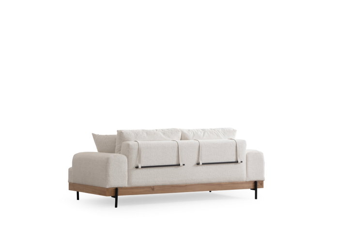 Atelier Del Sofa Eti Oak 3 Seater - White Atelier Del Sofa Eti Oak 3 Seater - White